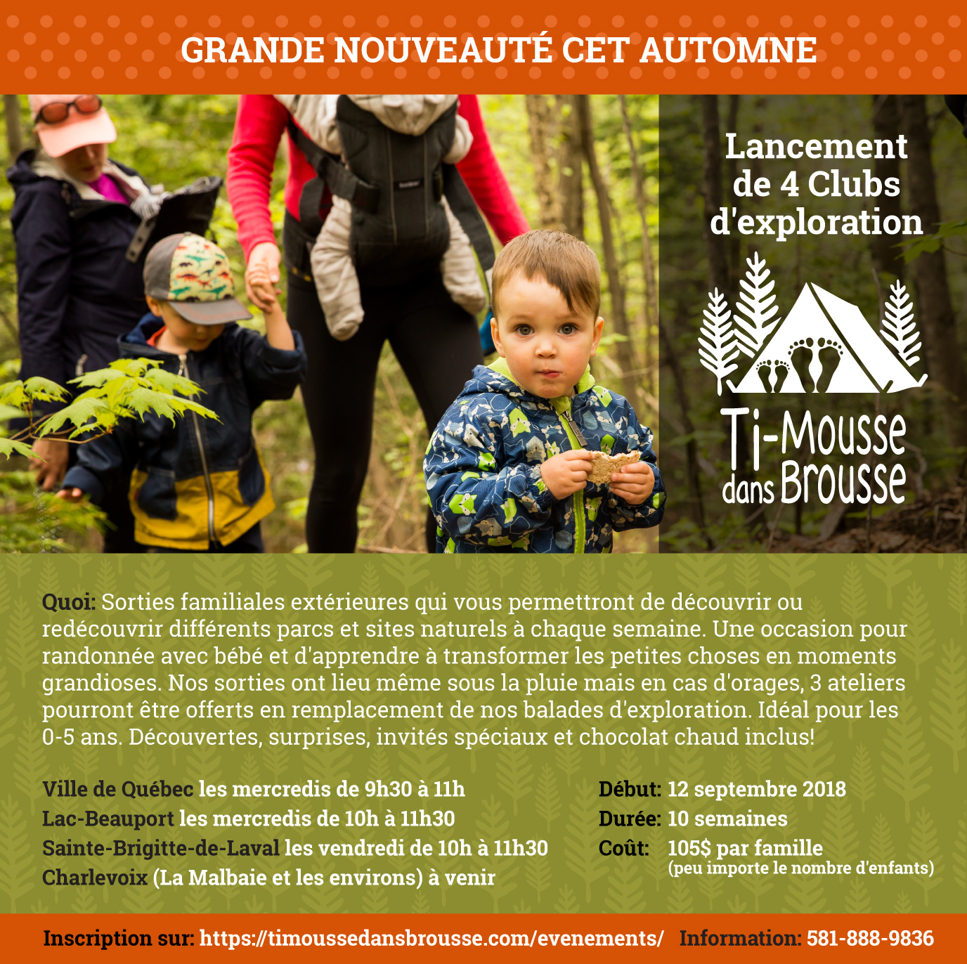 Club d'exploration Ville de Québec - COMPLET