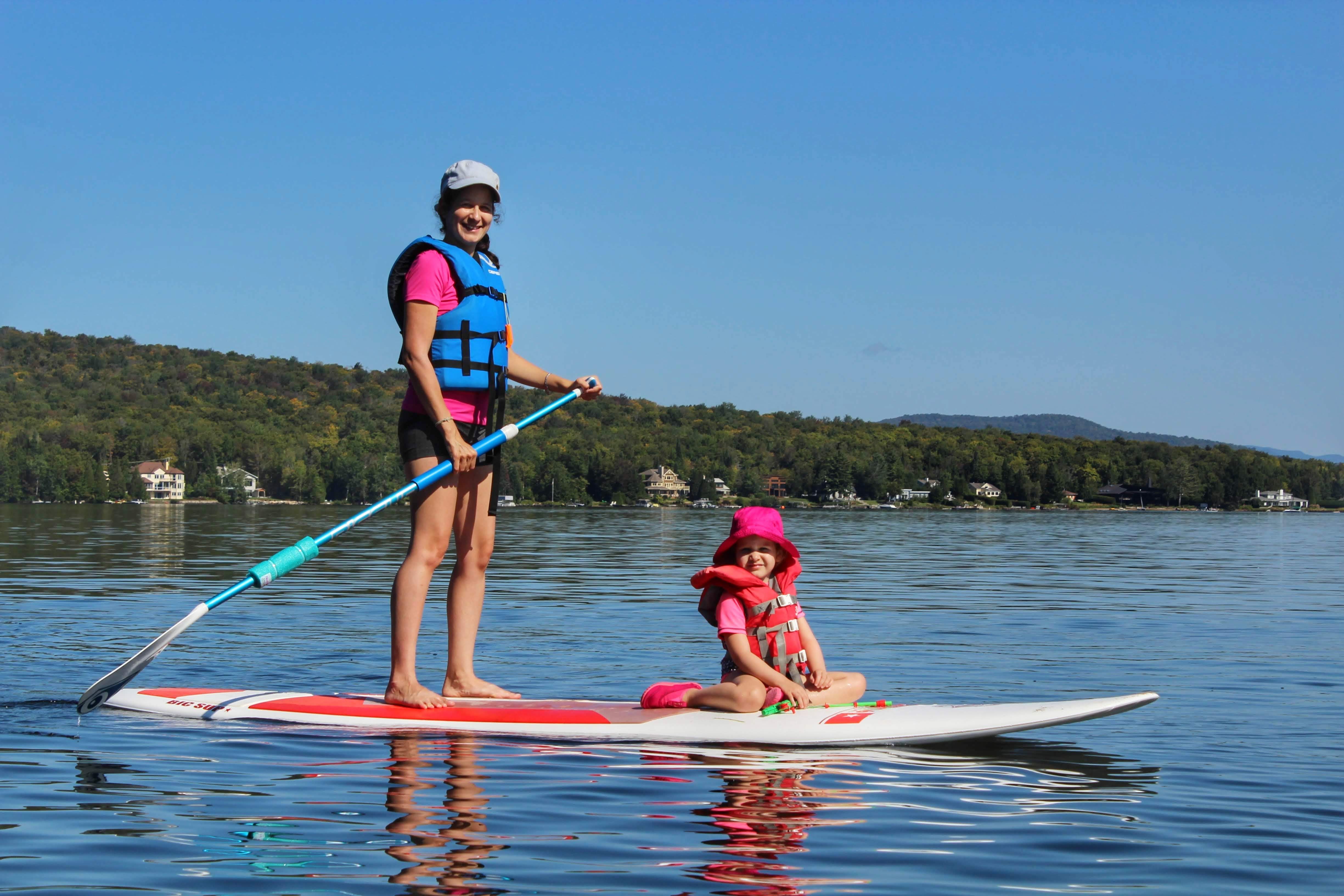 Duchesnay - Initiation familiale de planche à pagaie